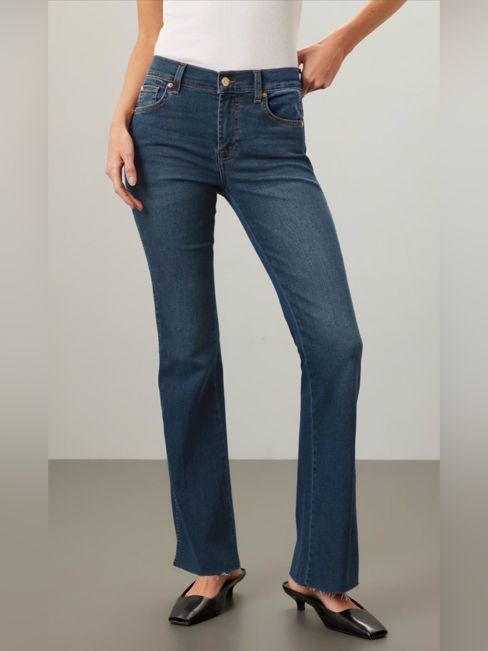 7 For All Mankind Bootcut Tailorless Jeans
